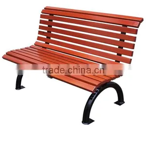 Outdoor Wooden Public Seating Bench thumbnail-3