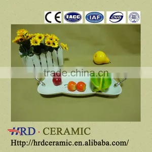 China Stock Ceramic Garlic Grater Plate With Metal Handle thumbnail-1