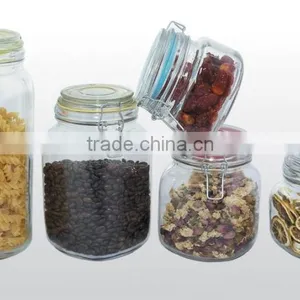 1000ml Clip Top Glass Jar for Food thumbnail-1