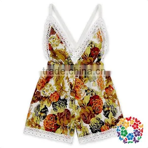 Hot Girls Newborn Baby Clothes Summer Flowers Kids Clothing Baby Clothes Romper thumbnail-2