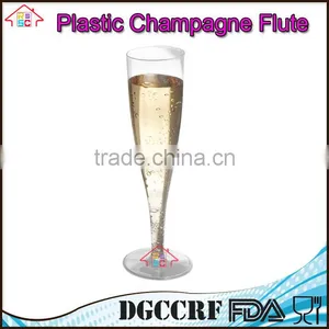 NBRSC Promotional Disposable Hard Plastic Champagne Flutes Party Wine Glasses Cups thumbnail-2