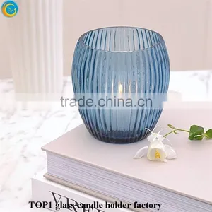 Factory Ball Shape Crystal Glass Candle Holder thumbnail-3