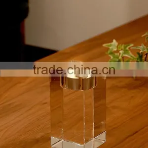 Excellent Glass Crystal Candlestick Wedding for Sale thumbnail-1