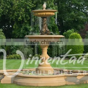 China Supply Outdoor Decoration Hand Carved Natural Marble Statue Garden Fountain thumbnail-1