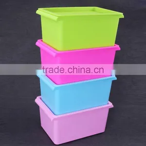 28cm PP Plastic Colored Organizer Container Storage Box&bins thumbnail-2