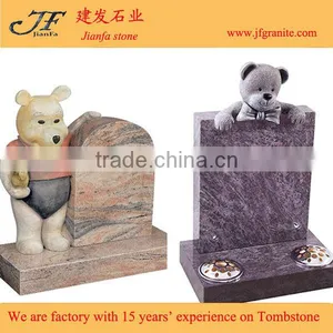 Lovely Teddy Bear Child Headstone For Babies thumbnail-1