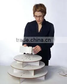 Retail Shop 5 Tiers Cardboard Stand Cake Display thumbnail-4