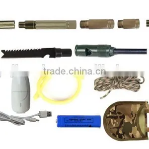 Utility Camping Outdoor Equipment/Multifunction Camping Shovel Equiped With Powerful Outdoor Led Flashlight thumbnail-1
