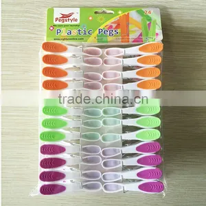 Pack of 24 Extra Strong Deluxe Soft Grip Clothes Pegs for Washing Lines thumbnail-2