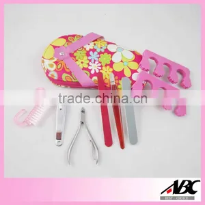 Good Quality White Color Pouch 12pcs Girls Manicure Set thumbnail-2