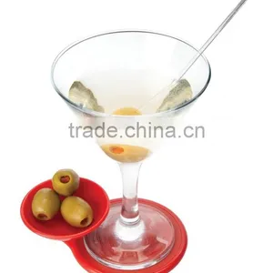 2016 Wholesale Set of 4 Plastic Drinks and Snacks Coasters thumbnail-1