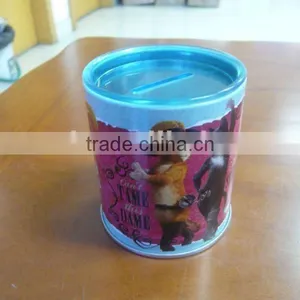 Metal Coin Bank With Plastic Lid thumbnail-1