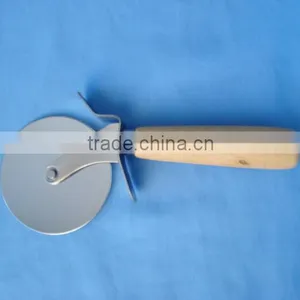 Stainless Steel Pizza Cutter With Wooden Handle,professional Quality thumbnail-1