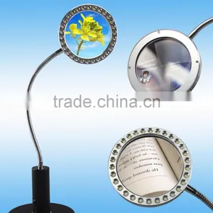 Popular Fashionable Design Led Reading Light Magnifier Glass Desk Lamp for Study Light thumbnail-1