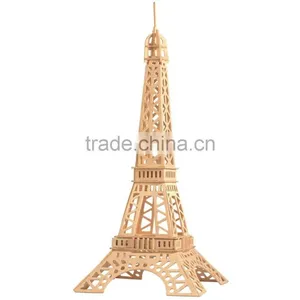 Children's Wooden Environmental 3d Puzzle Toys ,Eiffel Tower 3 d Wooden Puzzles Fancy Toy thumbnail-2