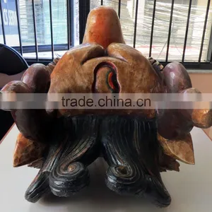 Dragon Mask Wall Hanging Decor Handmade in Nepal thumbnail-5