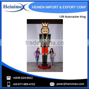 12ft Fiberglass Nutcracker King - Christmas Decoration Supplies thumbnail-1