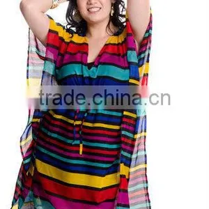 Striped Printed Ladies Tunic thumbnail-1