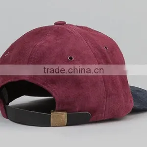 6 Panel Suede Baseball Cap Custom thumbnail-4