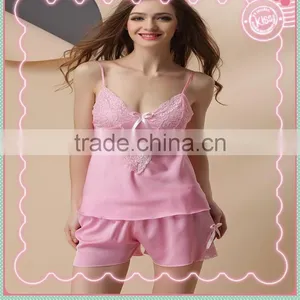 2015 Pajamas for Women Sexy Silk Nightgown Wholesale Sleepwear thumbnail-3