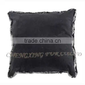 CX-D-44A Home Decoration Real Rex Rabbit Fur Sofa Cushions and Pillow thumbnail-3