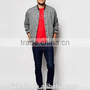 Men Zip up Plain Varsity Sweatshirt Jacket Custom, Spring / Autumn Apperel OEM Supplier thumbnail-4
