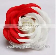 Wholesale Colorful Big Rose Flower Two - Tone Rose Diy Artificial Soap Flower thumbnail-1
