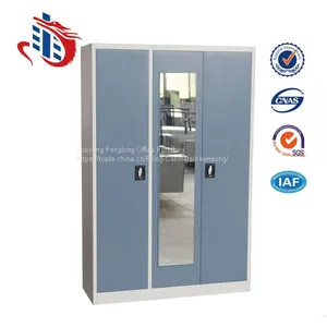 New Model Multi-functional 3 Door Metal File Cabinets With Mirror thumbnail-1