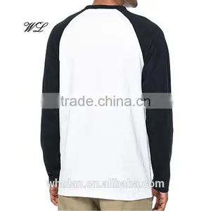 Latest Man T-shirt Blank Soccer Raglan 100% Cotton Bomber T-shirts thumbnail-2