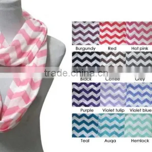 Wholesale Chevron Jersey Infinity Scarf thumbnail-1