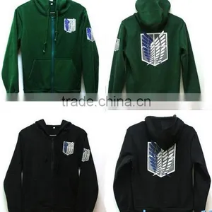 Walson Attack On Titan Anime Survey Legion Hooded Sweatshirt Cosplay Hoodie Coat Jacket thumbnail-1