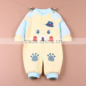 Wholesale Baby Cotton Romper Cute Jumpsuit Long Sleeve Baby Onesie thumbnail-2