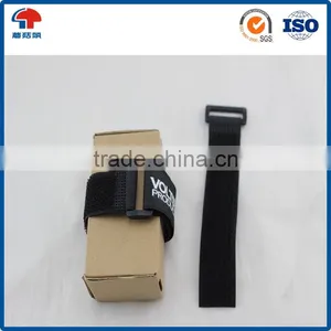 High Quality Magic Tape Plastic Buckle Adjustable Hook and Loop Strap Cable Tie thumbnail-5