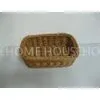 Miniature Rectangle Rattan Bread Basket Dark Brown , Washable thumbnail-1