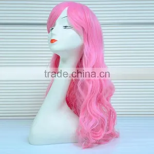 Wholesale Cheap Short Pink Synthetic Wig,Crazy Long Cosplay Wig For Party thumbnail-1