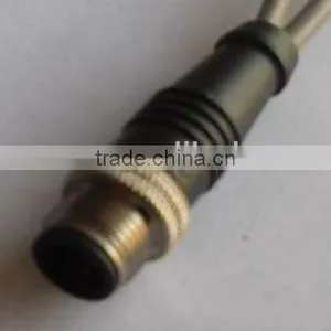 M12 Male Molding Type Straight Waterproof Connector thumbnail-1