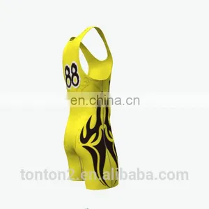 2017 New Custom Sublimated Wrestling Singlets Wholesale thumbnail-5