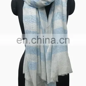Shawls & Scarfs in Check, Check Pashmina Wool Shawls thumbnail-3
