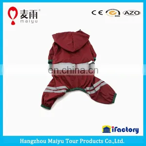 Pet Clothes Dog Raincoat With Refective Stripes thumbnail-5