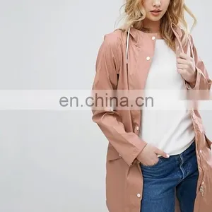 OEM Wholesale 2017 Lady Long Dust Coat Fashion Women's Trench Coat thumbnail-2