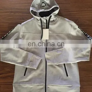 Full Zipper Hooded Sweatshirt 100%Polyester Mens Sweatshirt Custom Unisex Sweatshirt Hoodies China thumbnail-3