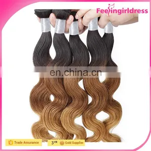 Brazilian 5A Double Weft Ombre Loose Wave 100 Human Hair Brands thumbnail-3
