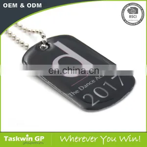 2017 Cross Competitive Price Black Colored Military Soft Enamel Metal Tag Dogs thumbnail-1