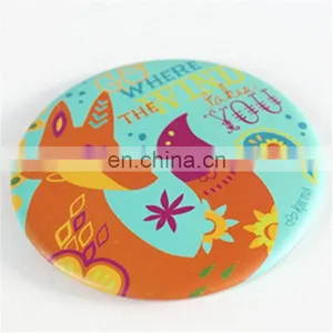 Custom Portable Plain One-way 75mm Cartoon Makeup Mirror/pocket Round Metal Mirror for Promotion Gifts thumbnail-5
