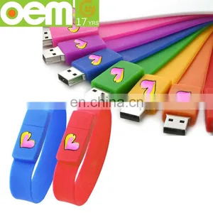 Fashion Custom Silicone Bracelet Usb Flash Drive thumbnail-1