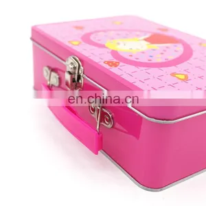 2015 New Design Cute Lunch Tin Box With Lock and Key thumbnail-3