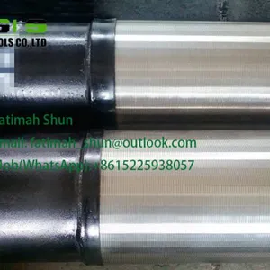 6 5/8'' 168mm Double Layer Wrapped Well Screens All-welded Square Slot Cylinder Screen thumbnail-1