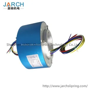 100mm Conductors 380VAC 250Rpm Crane Through Bore Slip Rings thumbnail-1