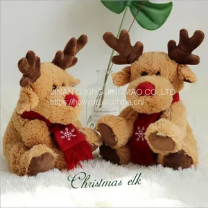 New Elk Christmas Day Plush Toys Doll Manufacture From China thumbnail-1