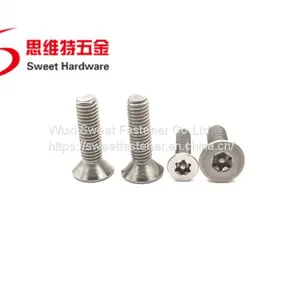 SS304 Stainless Steel Flat Head Pin-in Torx Anti-theft Countersunk Machine Screw thumbnail-4